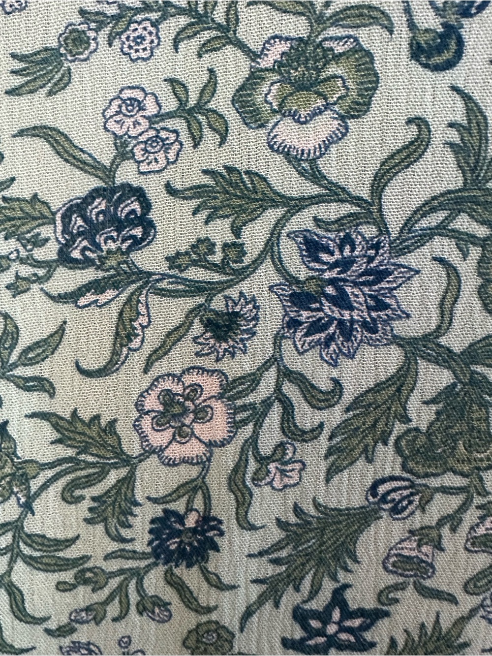 LOFT Beach Green and Blue Floral Dress or Swim Coverup - Picture 7 of 7